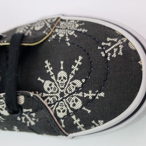 SAMPLE Vans Sk8 Hi Reissue Van Doren Skull Snowflake Mens Sz 6 Black Skate Shoes main image 11
